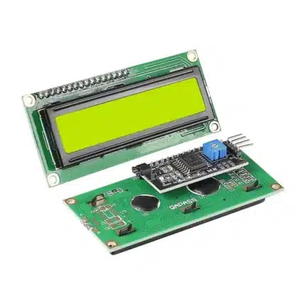 16x2 LCD display with pre-soldered I2C interface yellow green backlight Ghana