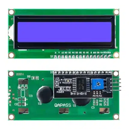 16x2 LCD display with pre-soldered I2C interface blue backlight Ghana