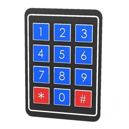 12 Button Key Matrix 3x4 Matrix Membrane Keypad (12 Button) | Best Price Ghana