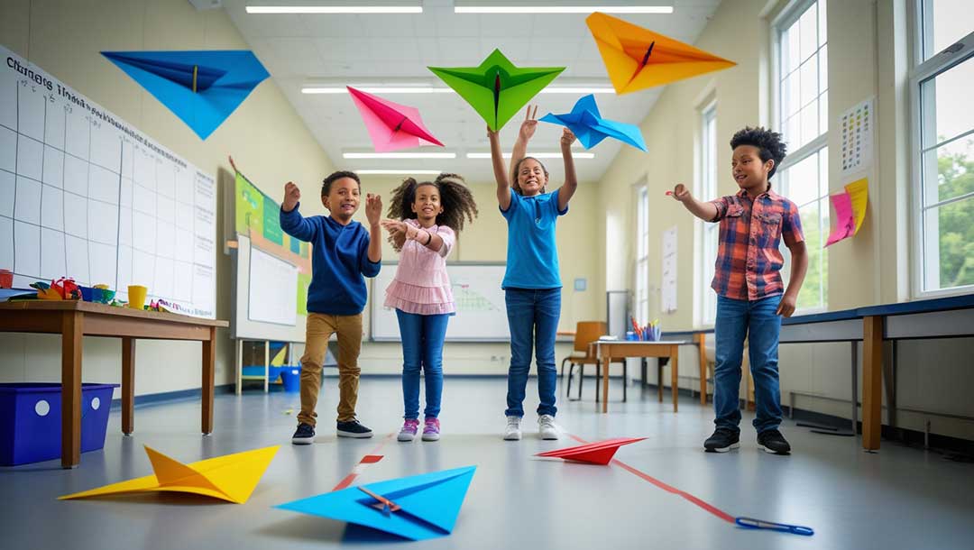 10 Fun and Easy STEM Activities for Kids to Try at Home or in the Classroom 4 Paper Airplane Races