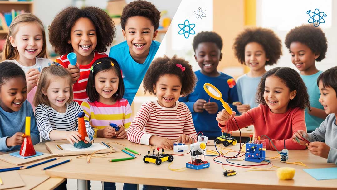 an image showing some stem activities for kids