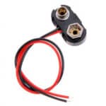 9V battery snap connector up