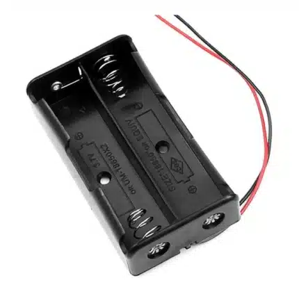 2-slot 18650 battery holder case for Arduino and DIY rechargeable projects