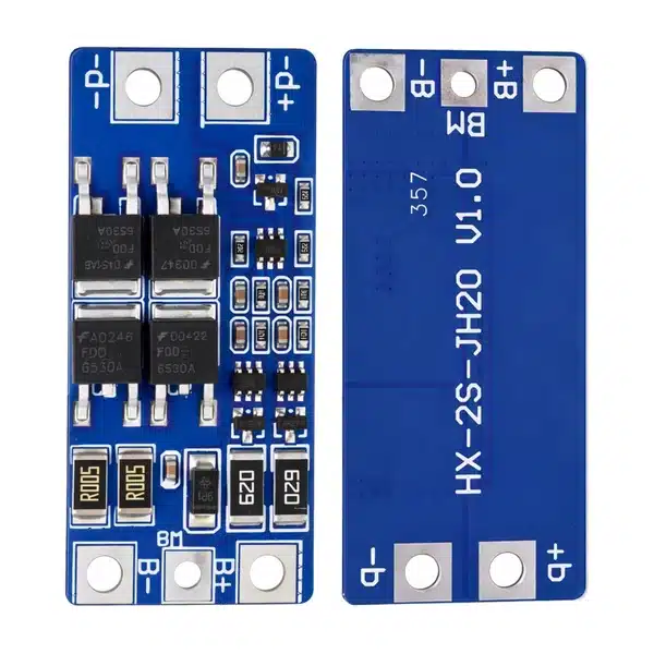 2s-20a-8-4v-lithium-battery-bms-protection-board-front-and-back-view-600x600 2S 13A 18650 lithium battery BMS protection board for 7.4V and 8.4V battery packs in Ghana