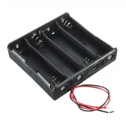 4-slot 18650 battery holder case for robotics and DIY power projects