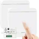 433MHz Wireless Two-Way Light Switch Kit White - Image 2