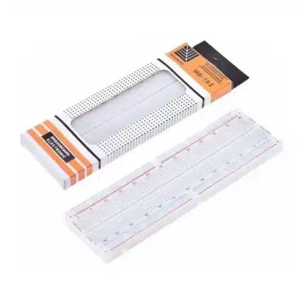 Solderless Breadboard MB-102 830-Hole white with red and blue power rails in Ghana